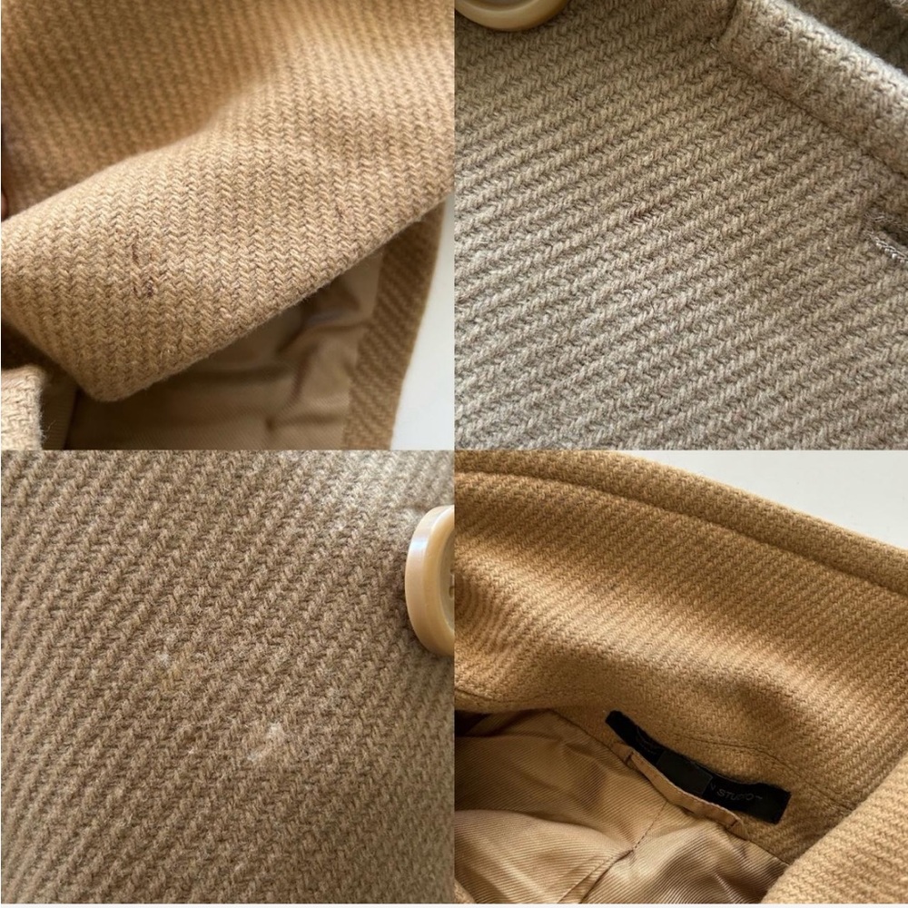 Express Design Studio Wool Blend double-breasted Peacoat Medium - Picture 8 of 8
